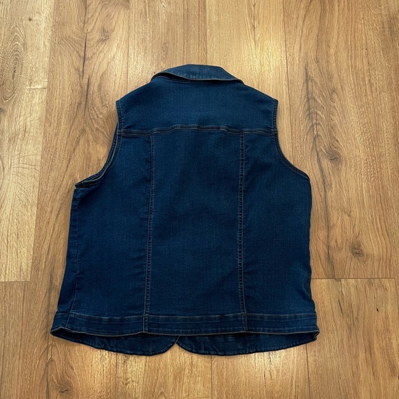Vintage Stretch Denim Vest - Picture 2 of 5